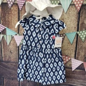 Infant Girls Ikat Print Dress